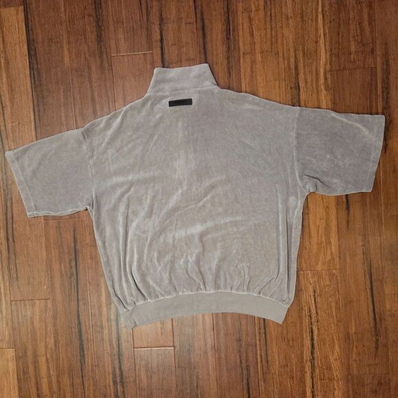 Fear of God Essentials Women's XL Velour Half Zip Mockneck Oversized Baggy 90s - Picture 3 of 9